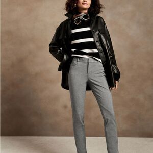 Banana Republic, Sloan pants, dark navy color with pin stripe, ankle length,